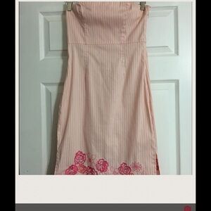 Strapless Midi Dress